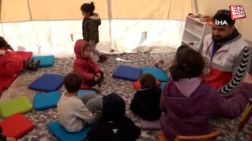 Depremin vurduğu Malatya’da, çocukların çadır kent yaşamı