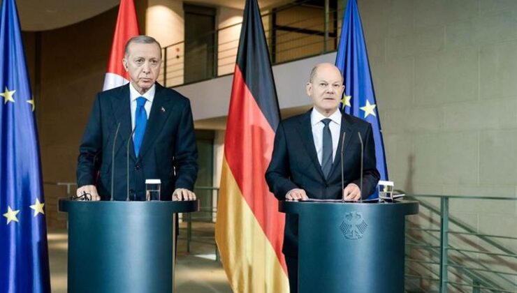 Erdoğan ile Görüşen Alman Başbakanı’ndan Türkçe Açıklama