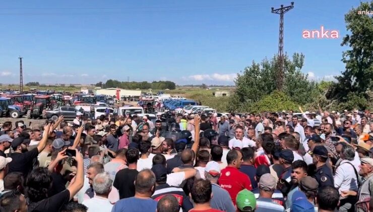 Domates üreticilerinin aksiyonuna Jandarma ve Çevik Kuvvet duvarı