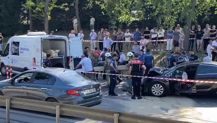 Esenler’de emniyet şeridinde feci kaza