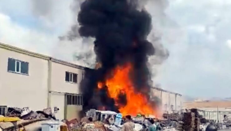 Ankara’da kereste ve polyester fabrikasında yangın