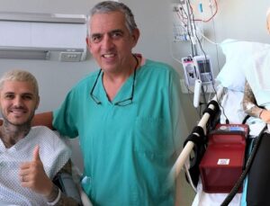 Çapraz bağları kopan Icardi ameliyat oldu