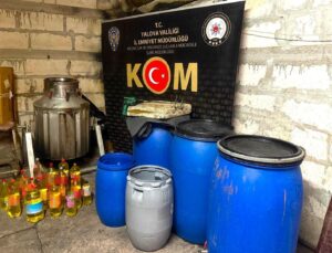 Yalova’da, 68 litre düzmece içki ele geçirildi: 3 gözaltı