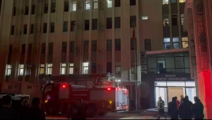 Mersin Emniyeti’nde yangın alarmı