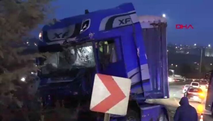 Samsun’da freni boşalan TIR zincirleme kazaya yol açtı
