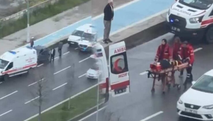 3 aracın birbirine girdiği feci kazada 2 yaralı!