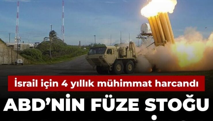 ABD İsrail için 4 yıllık füze stoğunu harcadı