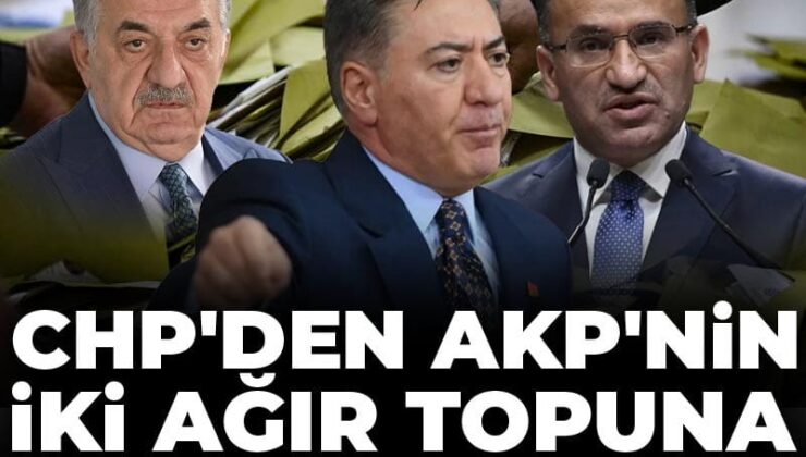 CHP’den AKP’nin iki ağır topuna jet orta seçim yanıtı!
