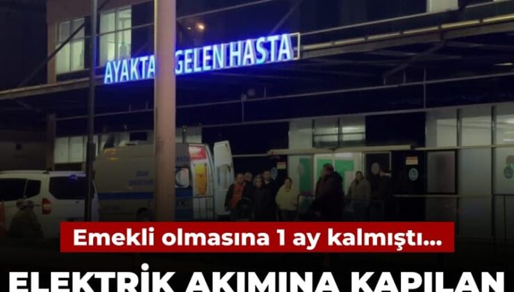 Emekliliğine 1 ay kalan madenci elektrik akımına kapılarak ömrünü yitirdi
