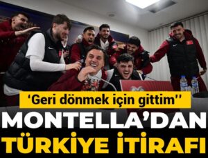 Montella’dan Türkiye itirafı: Geri dönmek için gittim