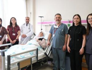 Göğsünden 7 kilo 750 gramlık tümör çıkarıldı!