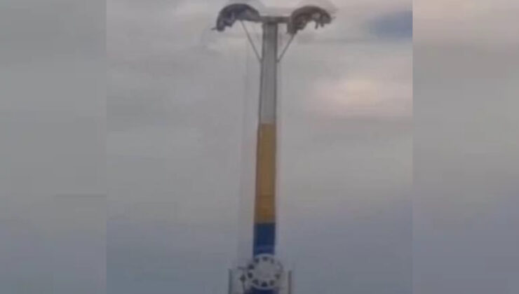 İzmir’de lunaparkta dehşet dolu anlar: Metrelerce yüksekte baş aşağı mahsur kaldılar
