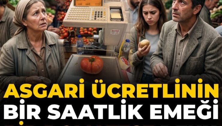 Taban ücretlinin bir saatlik emeği bir domatese denk